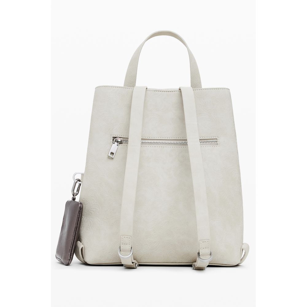 Desigual Beige Polyethylene Backpack