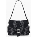 Bolso de mano Desigual negro de polietileno