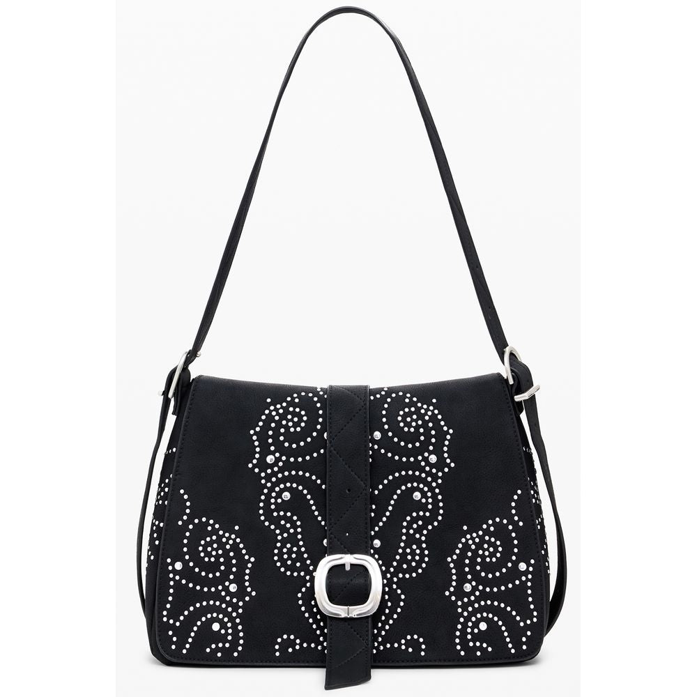 Bolso de mano Desigual negro de polietileno