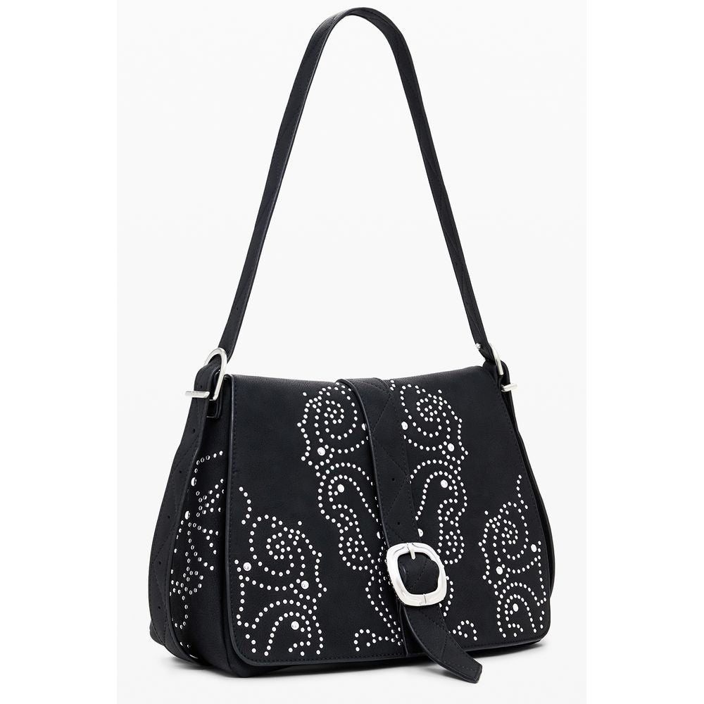 Bolso de mano Desigual negro de polietileno