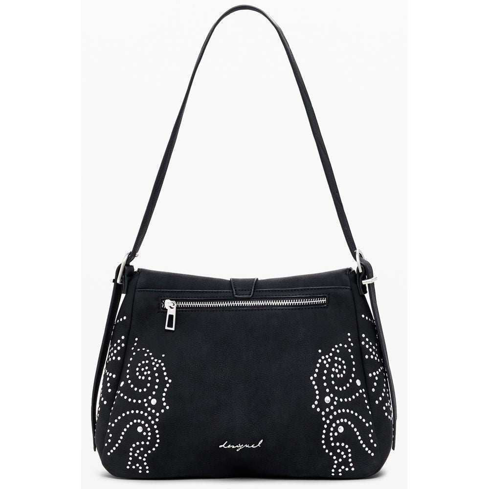 Bolso de mano Desigual negro de polietileno