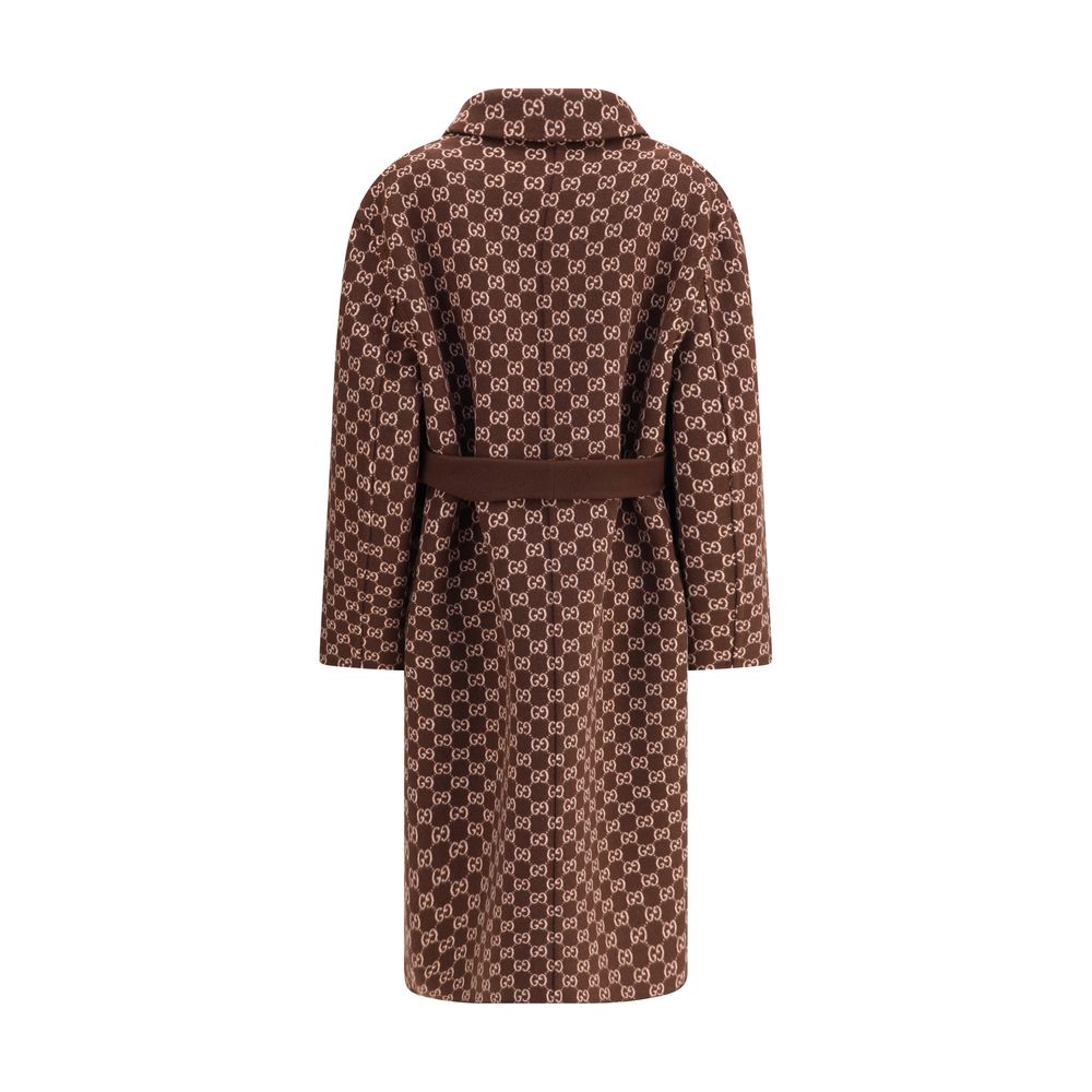 Gucci Silk and wool reversible Coat