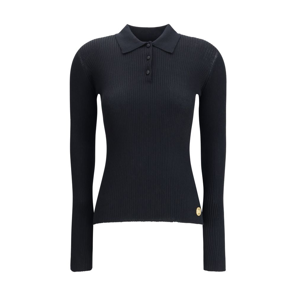 Dolce & Gabbana Ribbed Polo Sweater