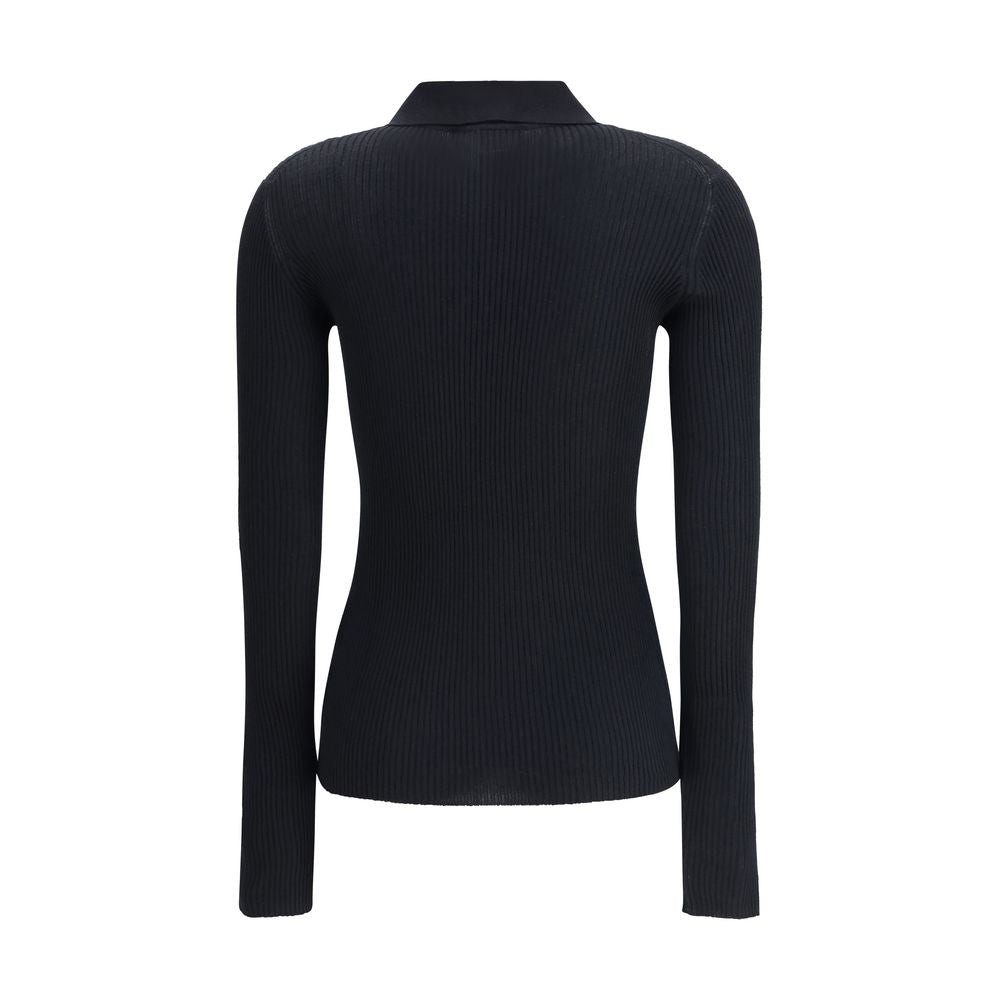 Dolce & Gabbana Ribbed Polo Sweater