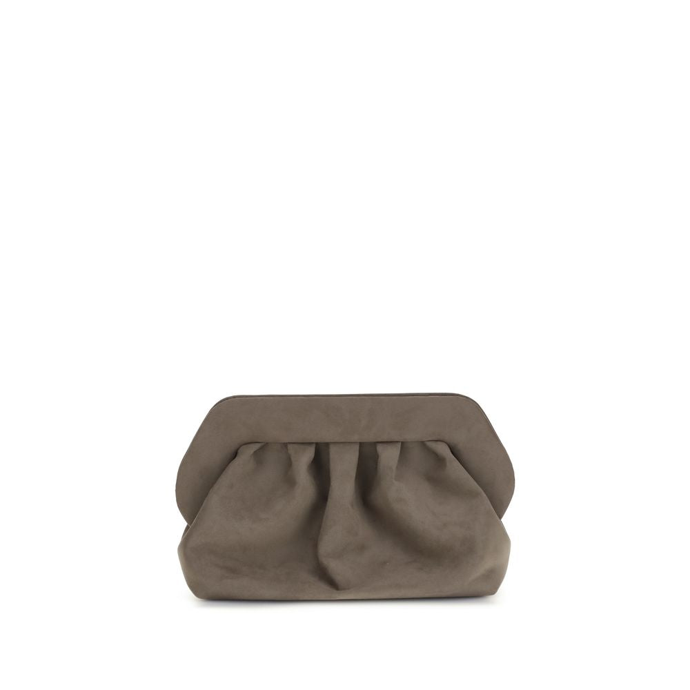 THEMOIRè Bios suede Clutch Bag