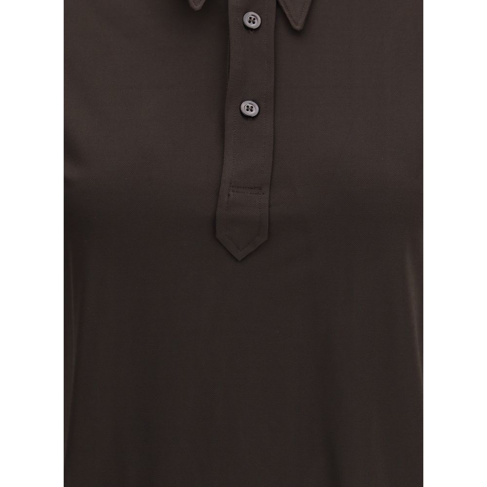 Margiela Semi-sheer polo Shirt