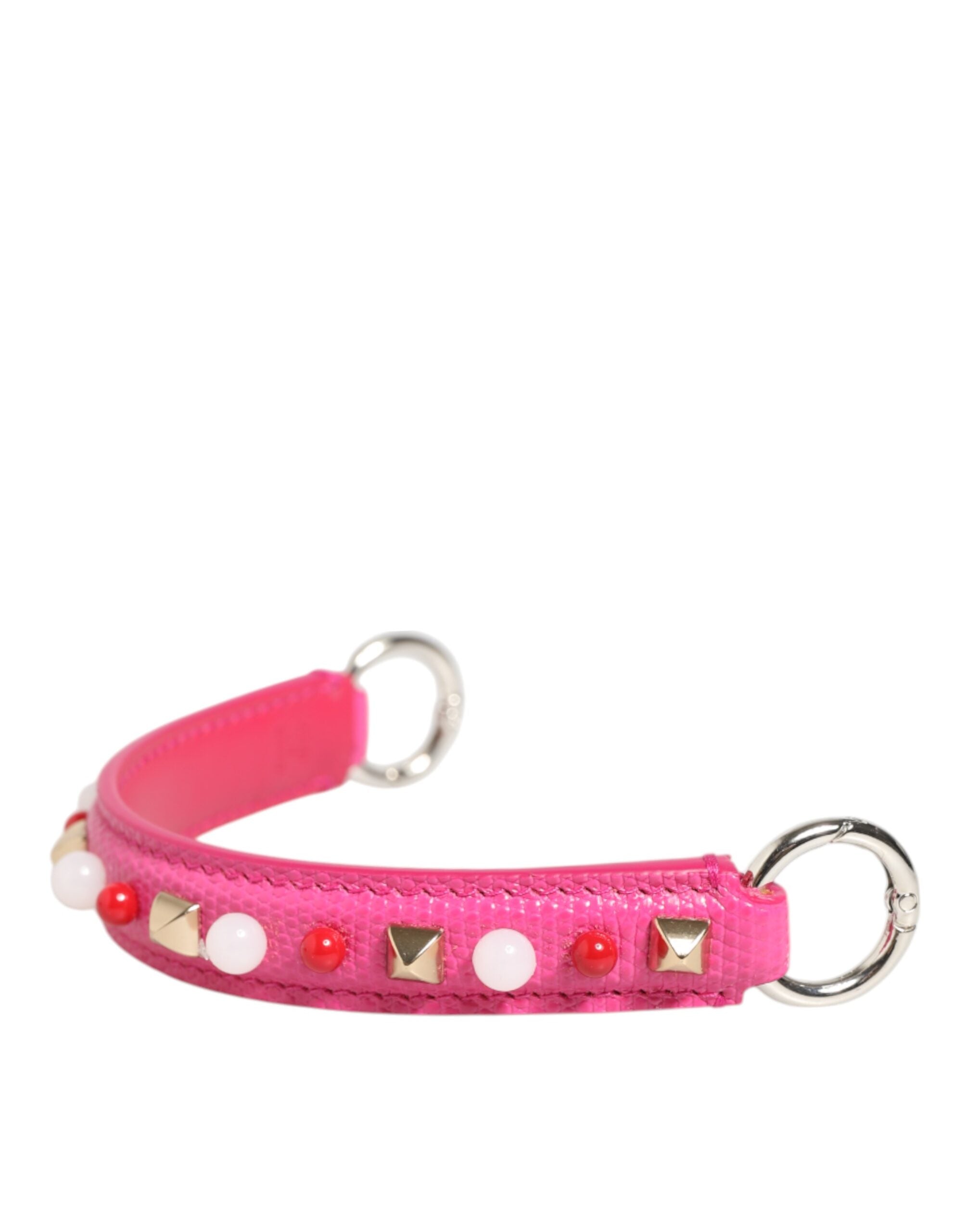 Correa de hombro para mujer de piel rosa adornada de Dolce & Gabbana