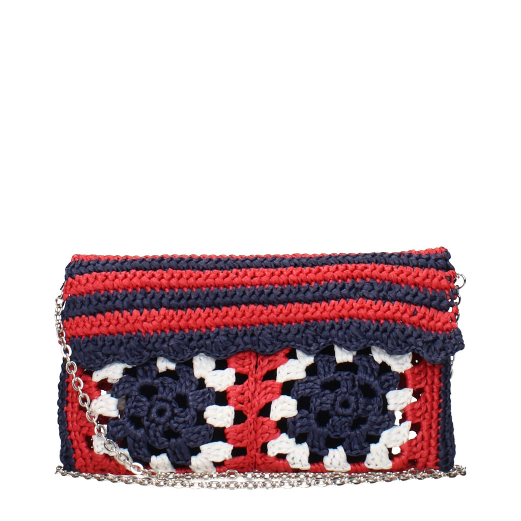 Miu Miu Multicolor Raffia Clutch Bags