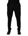 Dolce & Gabbana Black Cashmere Dress Formal Trouser Pants