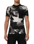 Dolce & Gabbana Camiseta de manga corta de camuflaje multicolor para hombre