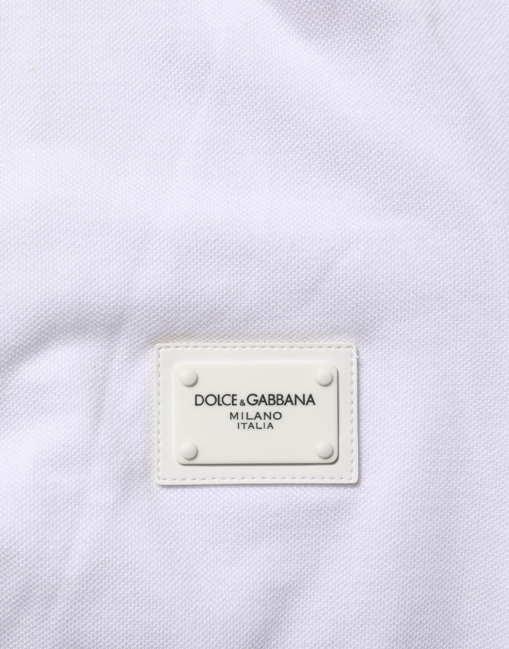 Dolce & Gabbana White Collared Short Sleeves Polo T-shirt