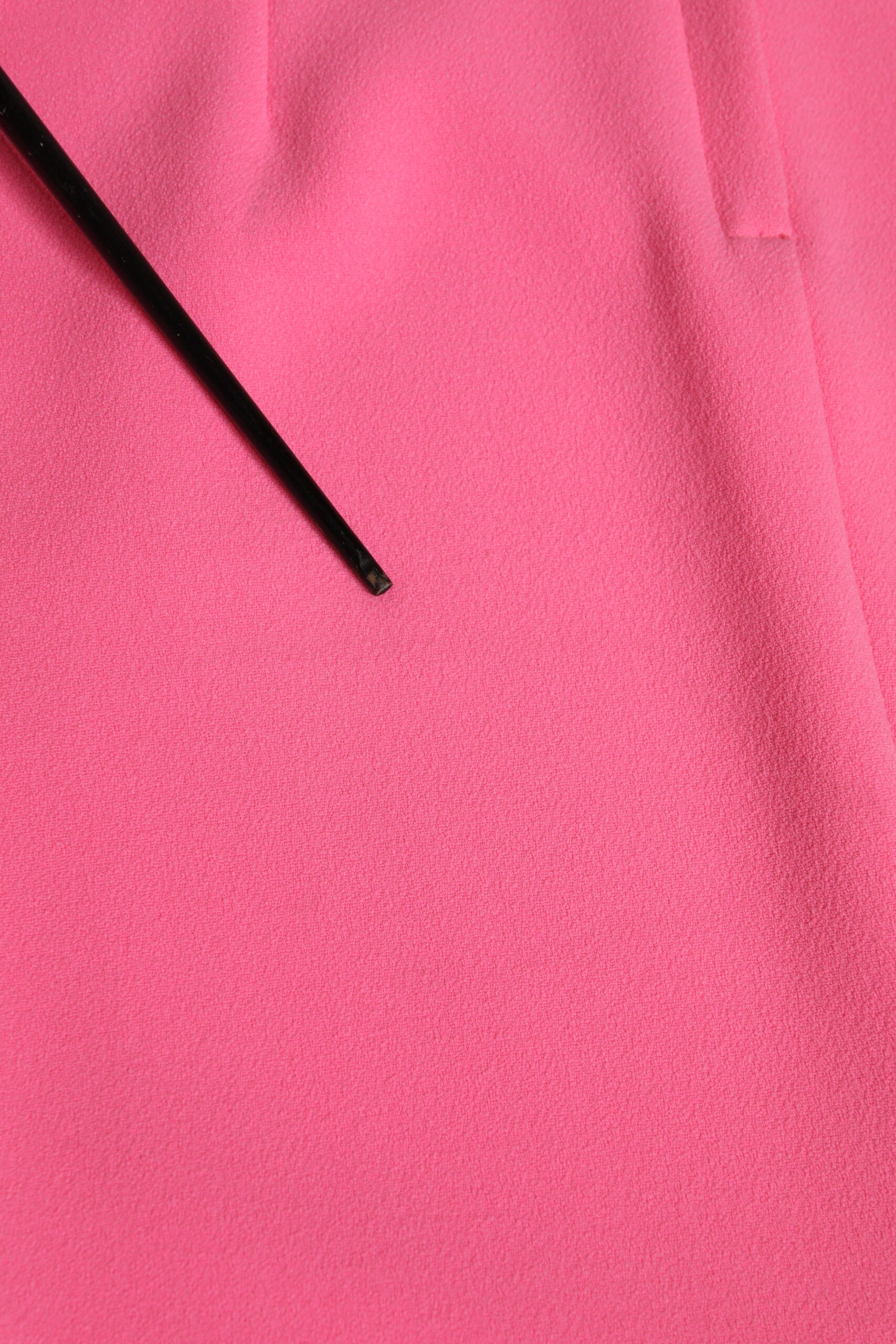 Vestido midi entallado de manga larga de poliéster rosa de Dolce & Gabbana