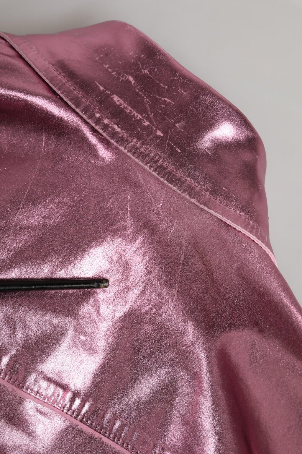 Chaqueta Corta Rosa de Algodón Elástico con Cuello de Dolce & Gabbana