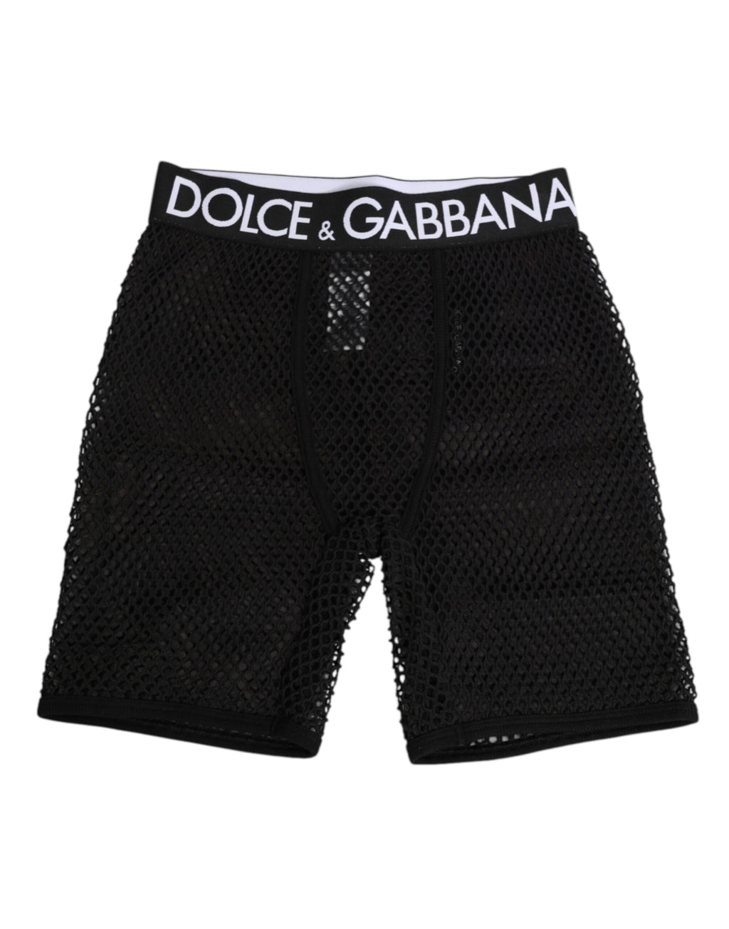 Dolce & Gabbana Black Cotton Logo Shorts Midi Trouser Underwear