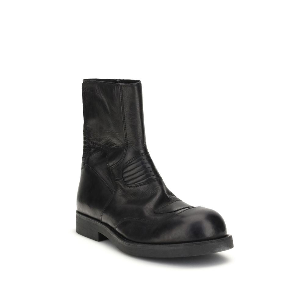 MM6 Leather Ankle Boots