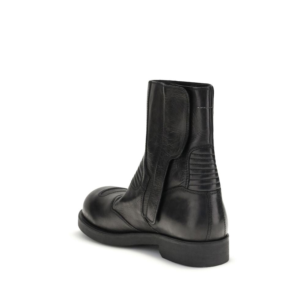 MM6 Leather Ankle Boots