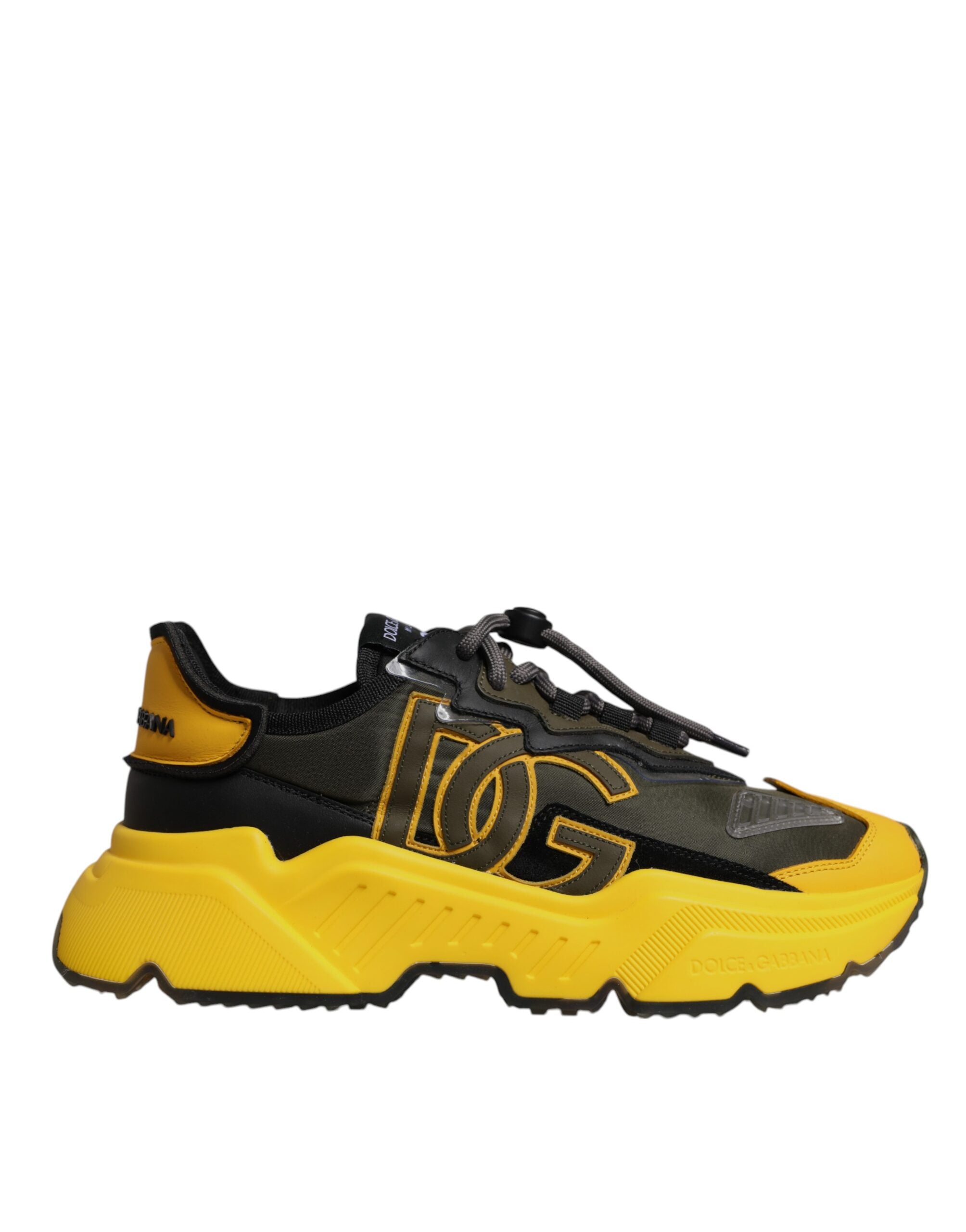 Zapatillas bajas Dolce & Gabbana Daymaster negras y amarillas