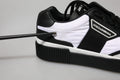Dolce & Gabbana Zapatillas Bajas MIAMI de Cuero Blanco y Negro