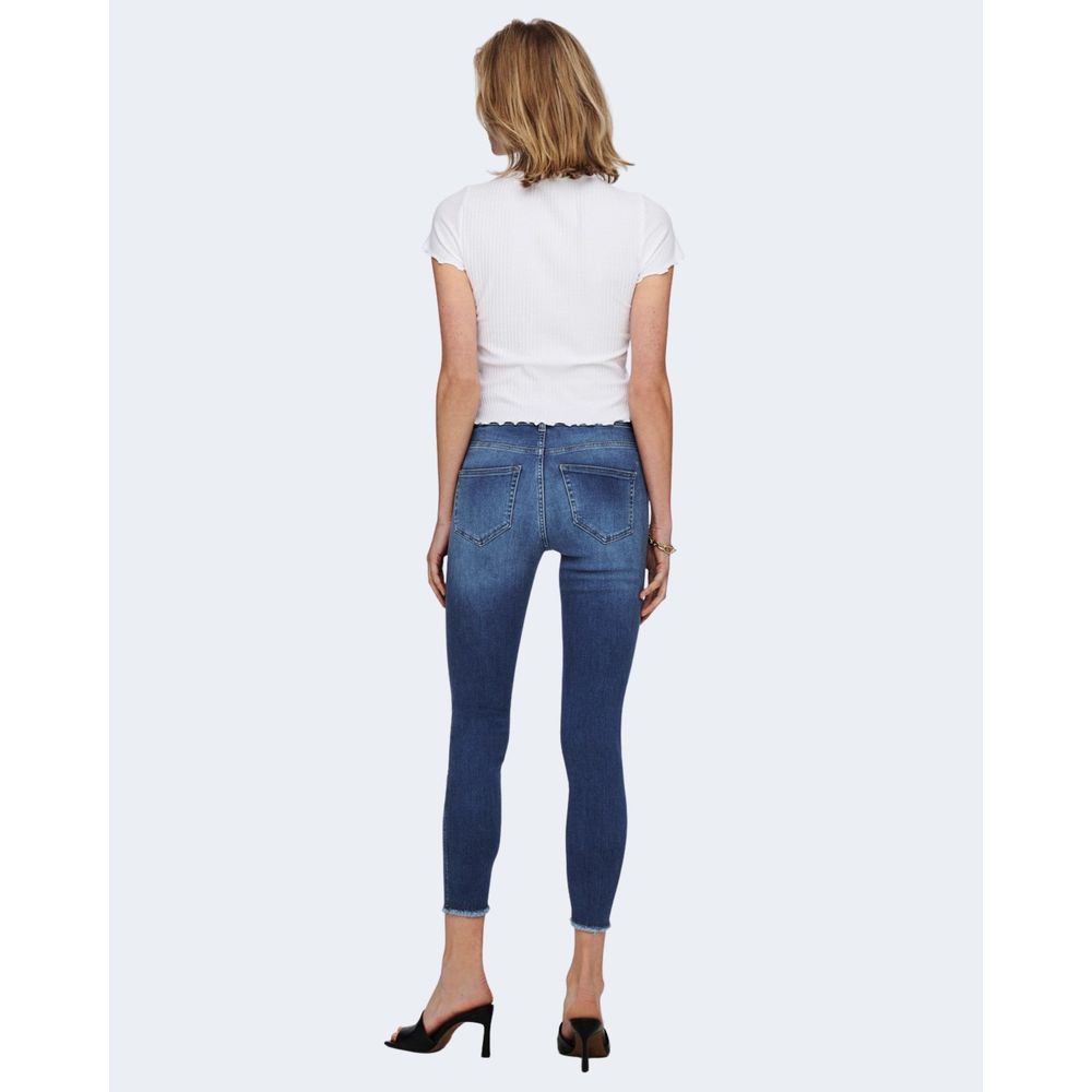 Only White Polyester T-Shirt