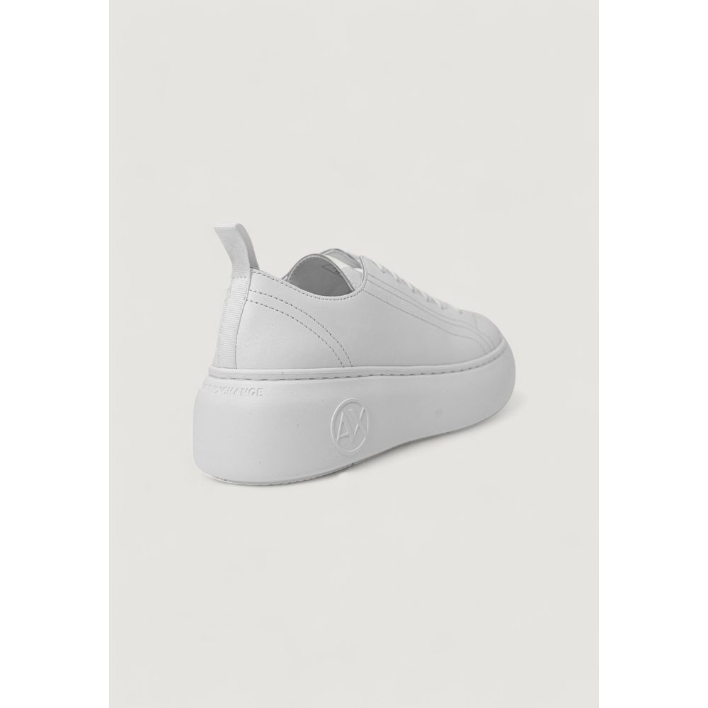 Armani Exchange White Leather Sneaker