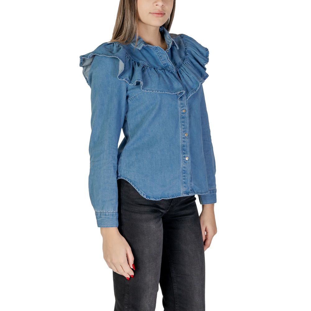 Only Blue Cotton Shirt