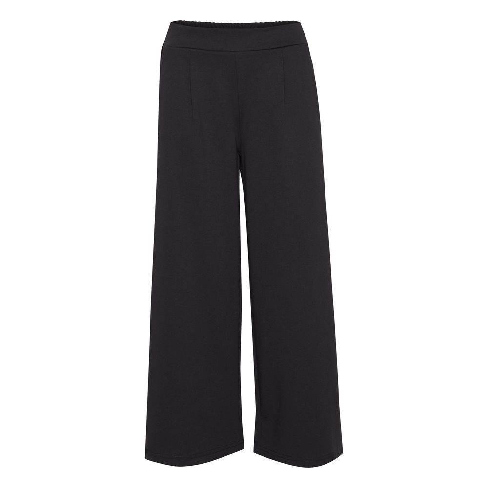 ICHI Black Recycled Polyester Pant