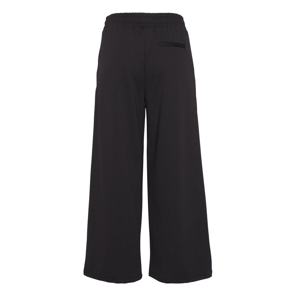 ICHI Black Recycled Polyester Pant