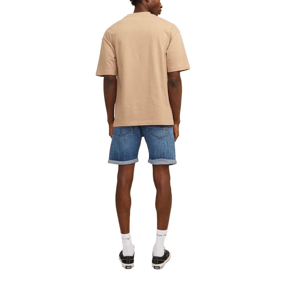 Jack Jones Blue Cotton Bermuda
