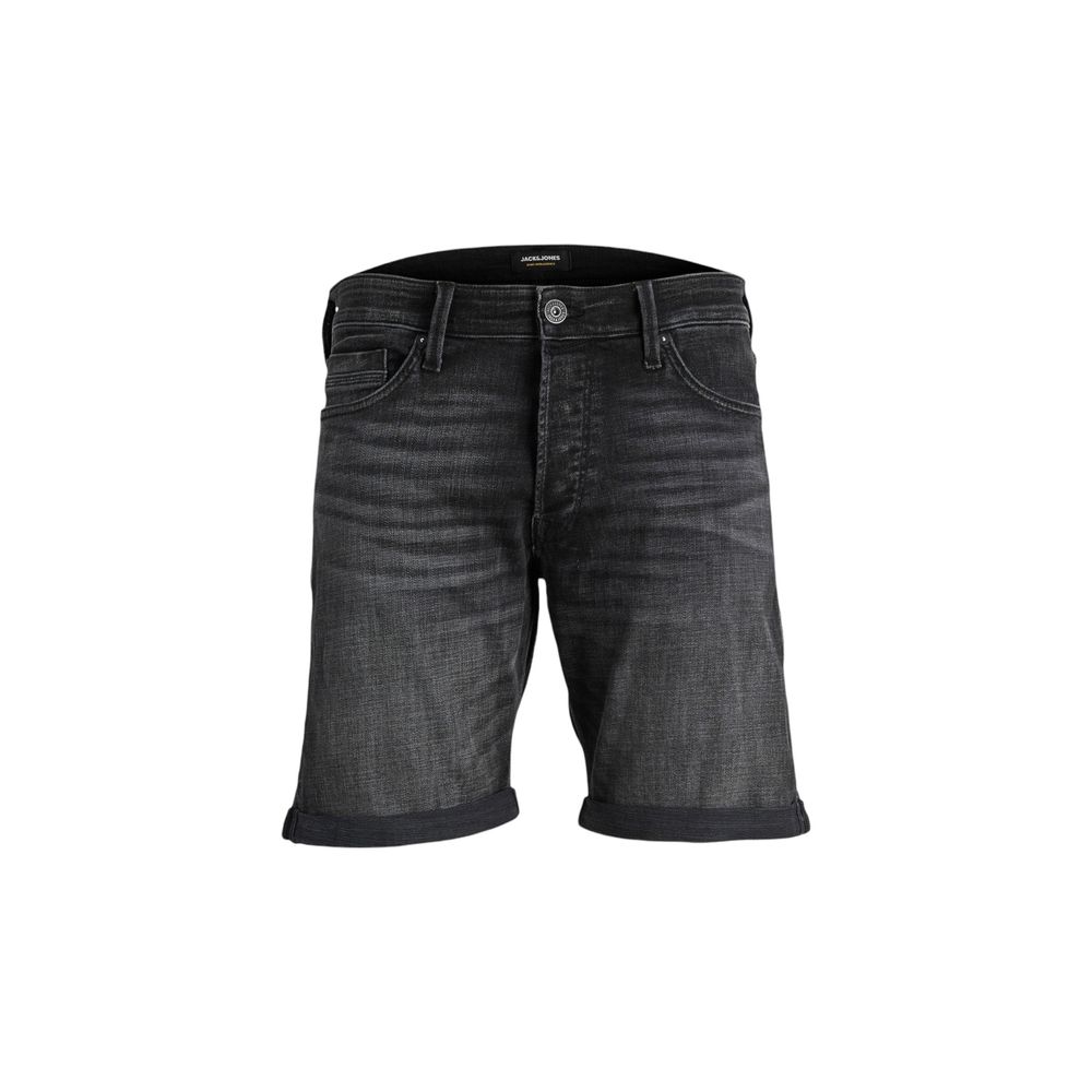 Bermudas de Algodón Negro Jack Jones