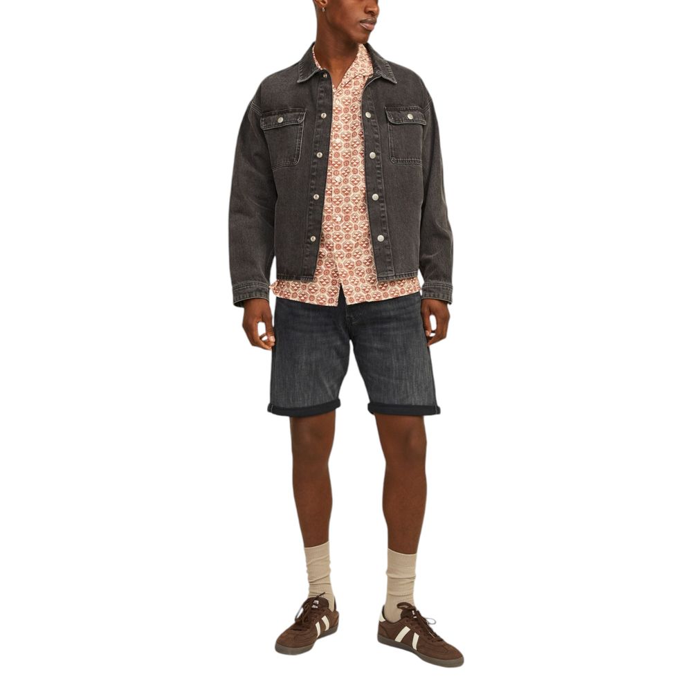Bermudas de Algodón Negro Jack Jones