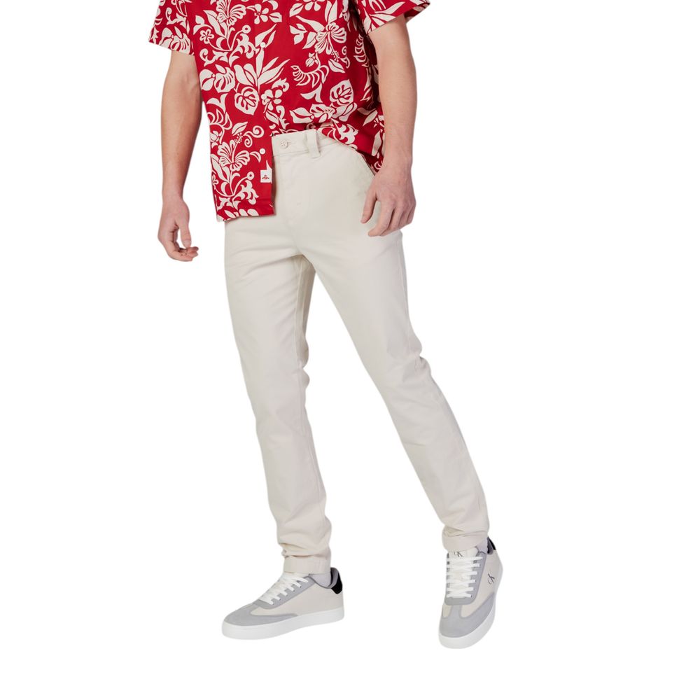 Tommy Hilfiger Jeans Beige Cotton Skinny Pant