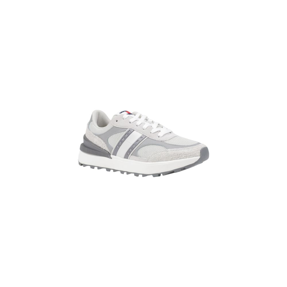 Tommy Hilfiger Jeans Gray Suede Leather Sneaker