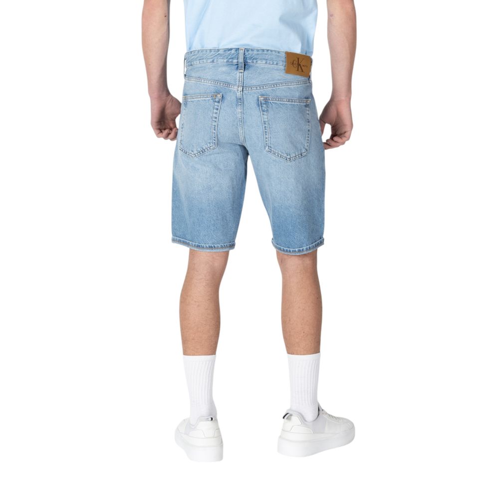Calvin Klein Jeans Blue Cotton Bermuda