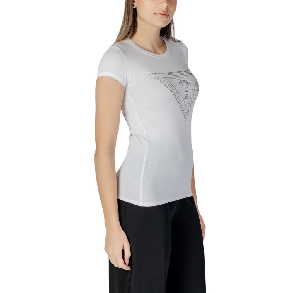 Guess White Cotton T-Shirt