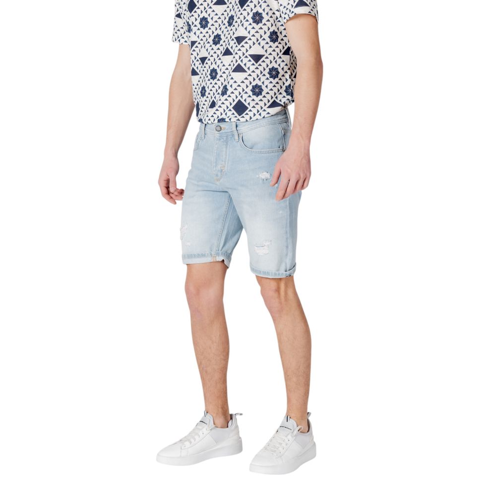Antony Morato Light Blue Cotton Bermuda