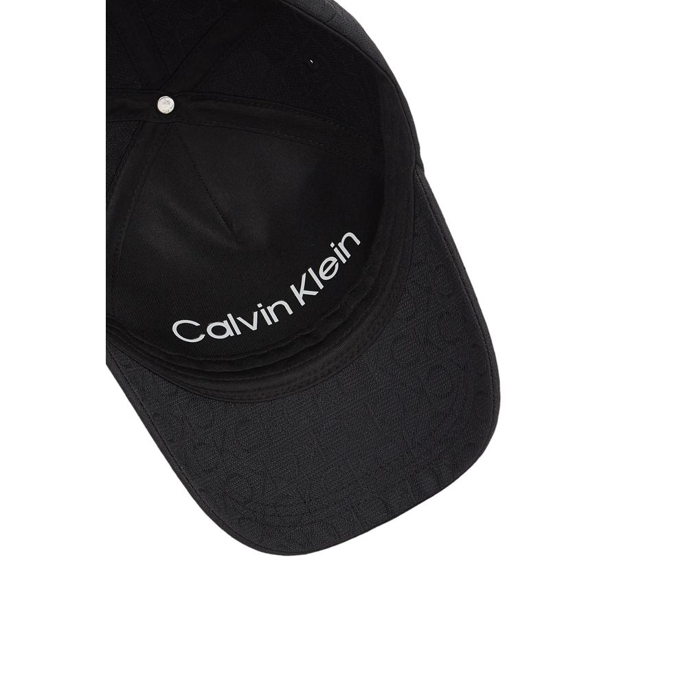 Calvin Klein Black Recycled Polyester Caps Baseball Hat