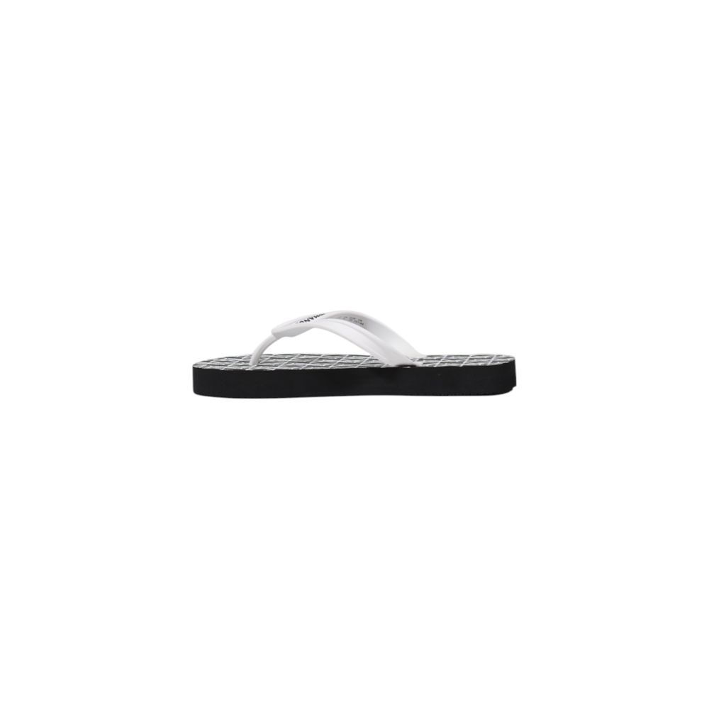 Armani Exchange Black And White Rubber Flip-Flop Sandal