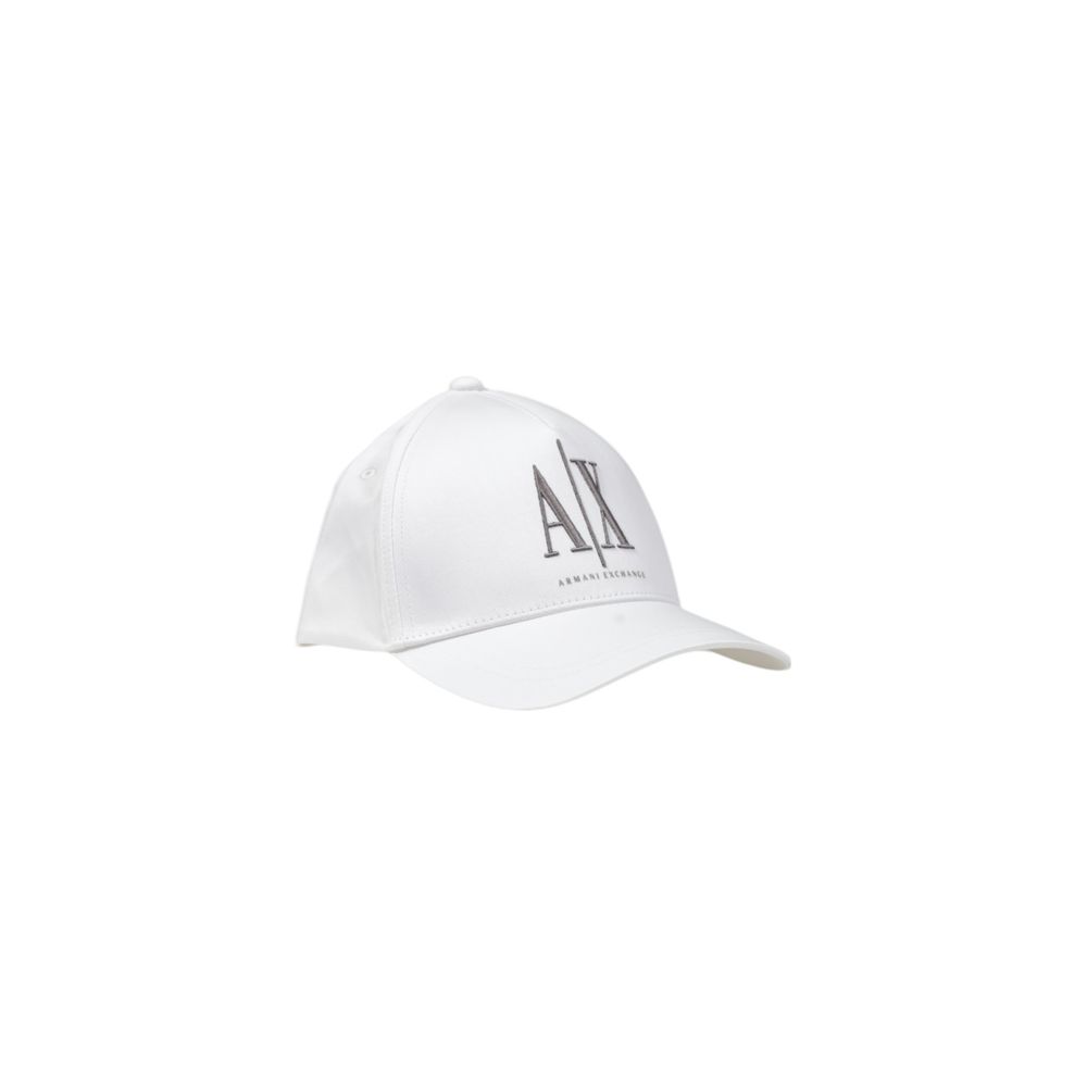 Armani Exchange White Cotton Caps Baseball Hat