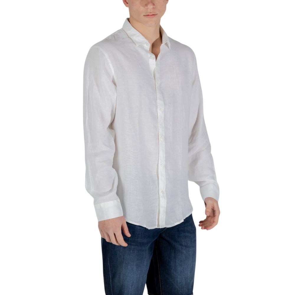 Camisa de lino blanca Armani Exchange