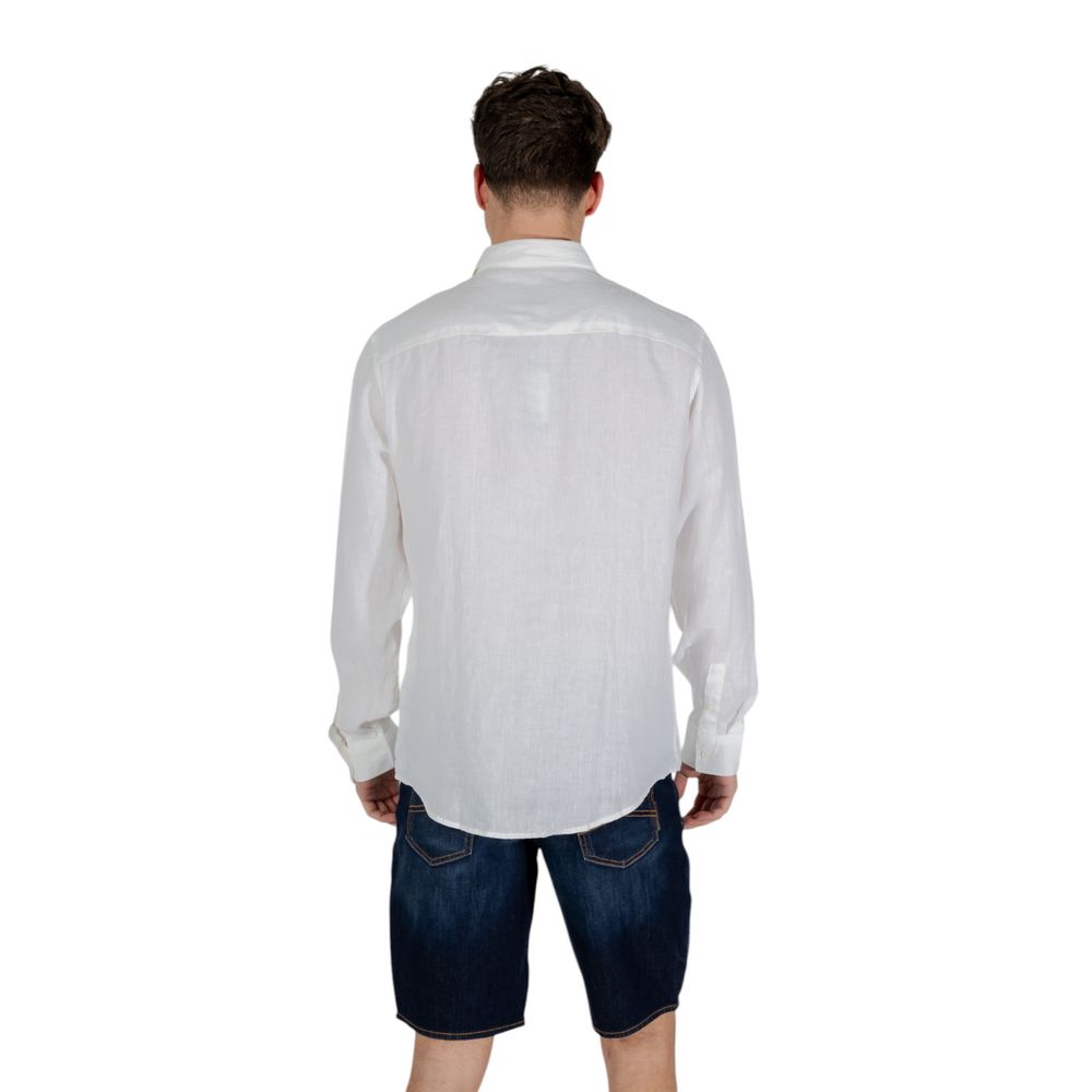 Camisa de lino blanca Armani Exchange