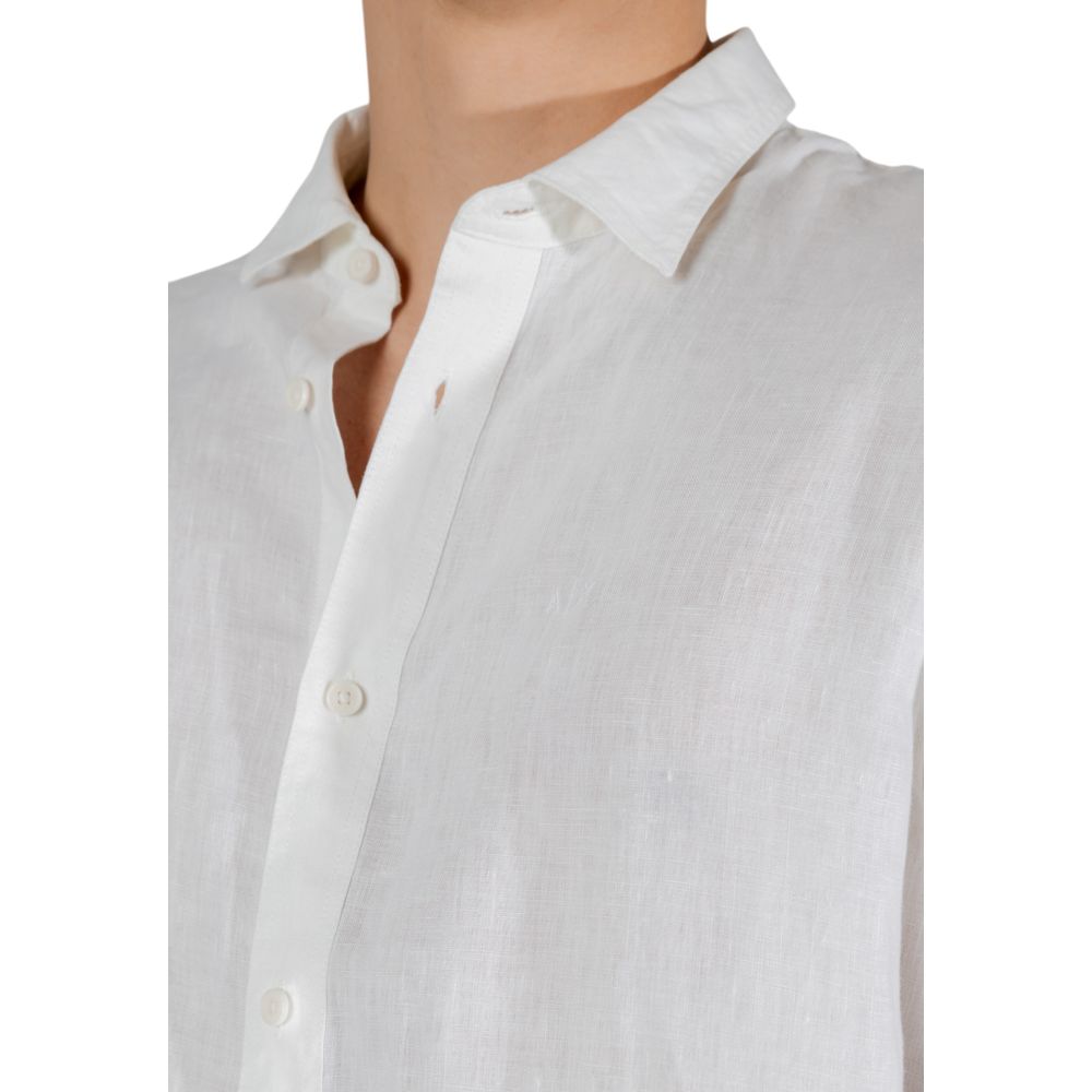 Camisa de lino blanca Armani Exchange