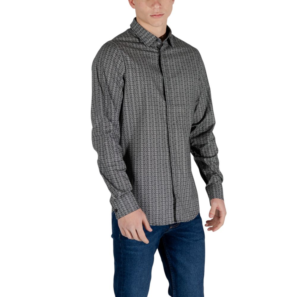 Armani Exchange Black Cotton Shirt