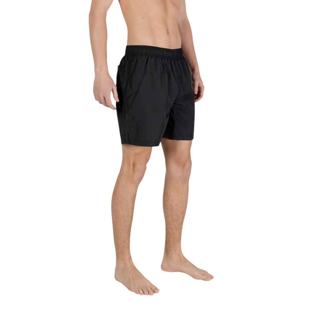 Armani Exchange Black Polyester Swim Short