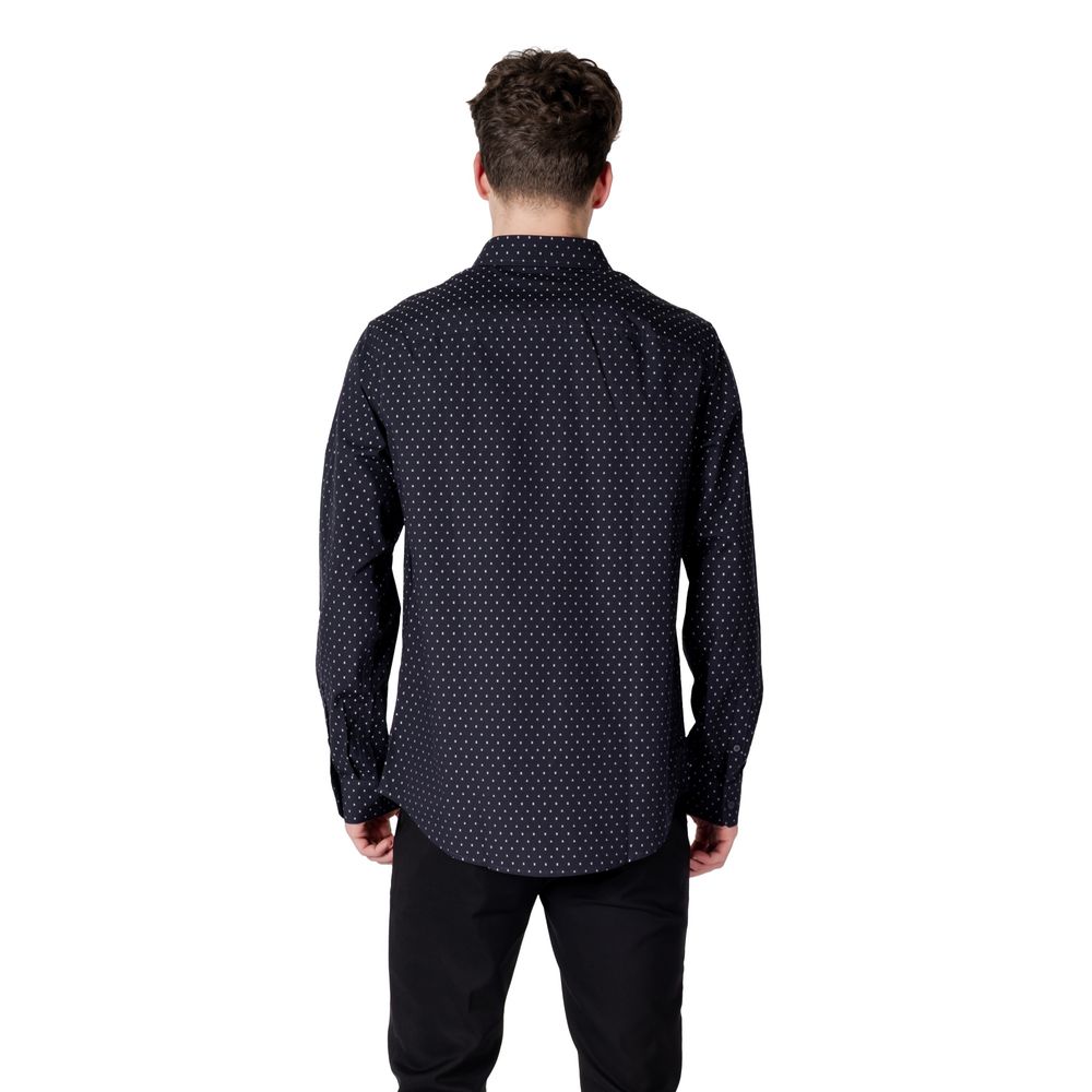 Armani Exchange Blue Cotton Shirt