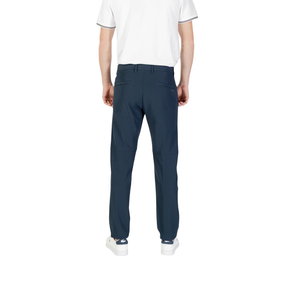 Hugo Boss Blue Polyester Skinny Pant