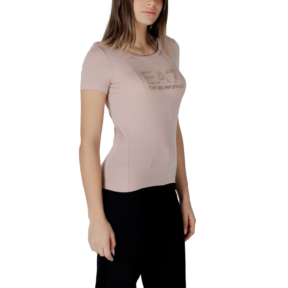 EA7 Emporio Armani Pink Modal T-Shirt