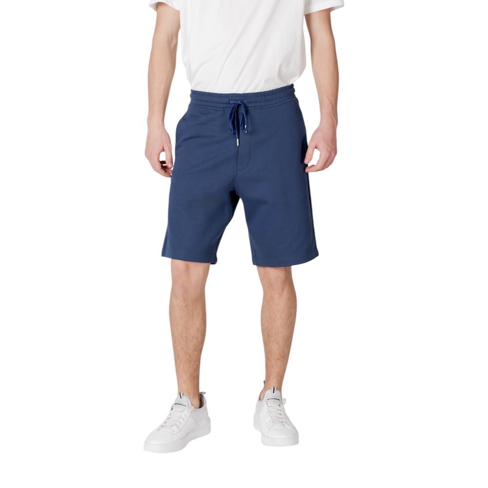 Replay Blue Cotton Bermuda