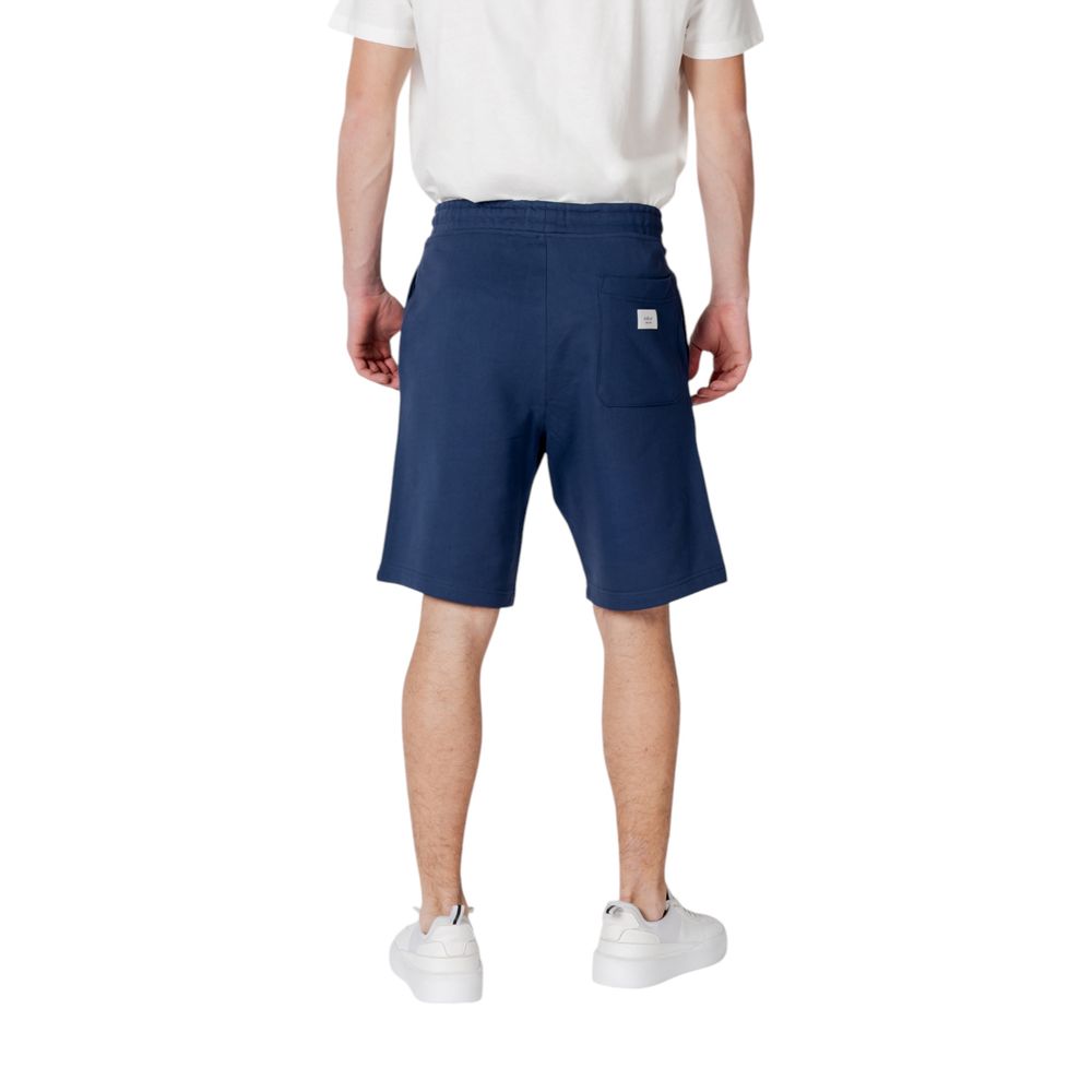 Replay Blue Cotton Bermuda