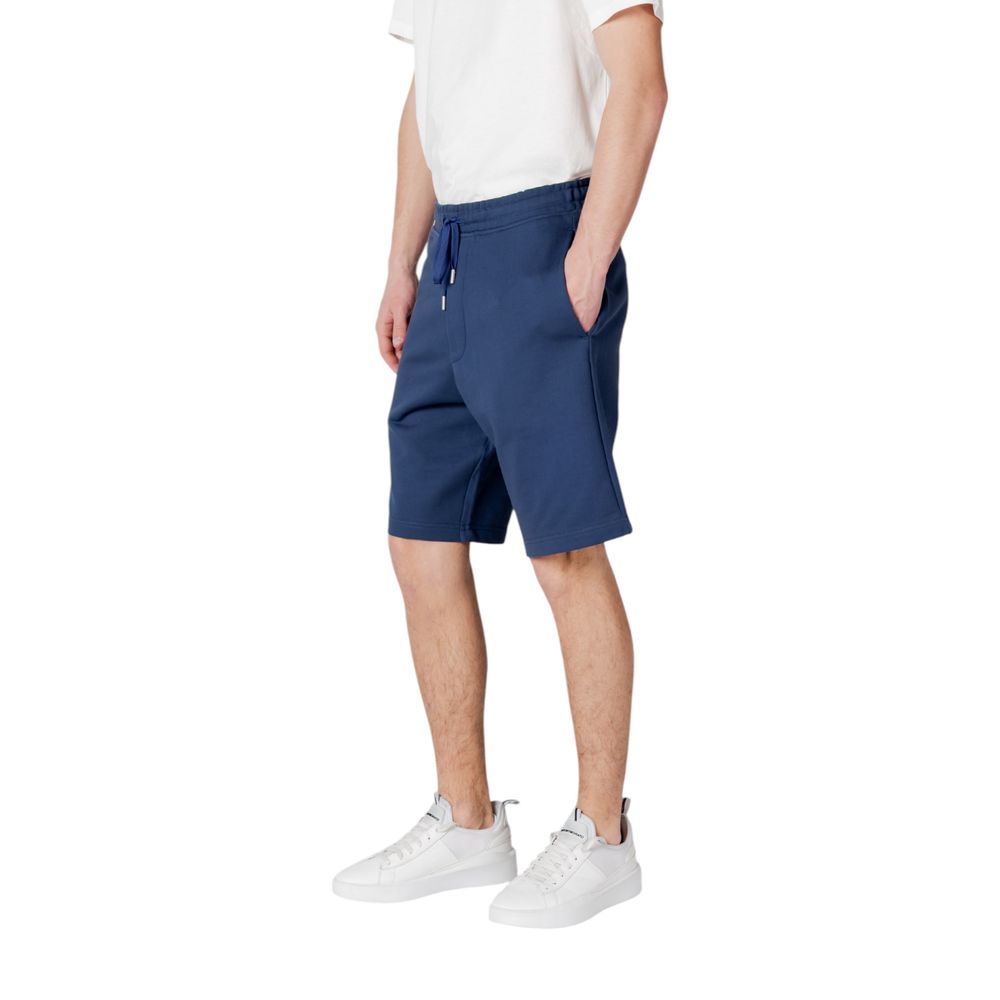 Replay Blue Cotton Bermuda