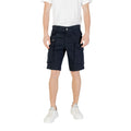 Replay Blue Cotton Bermuda